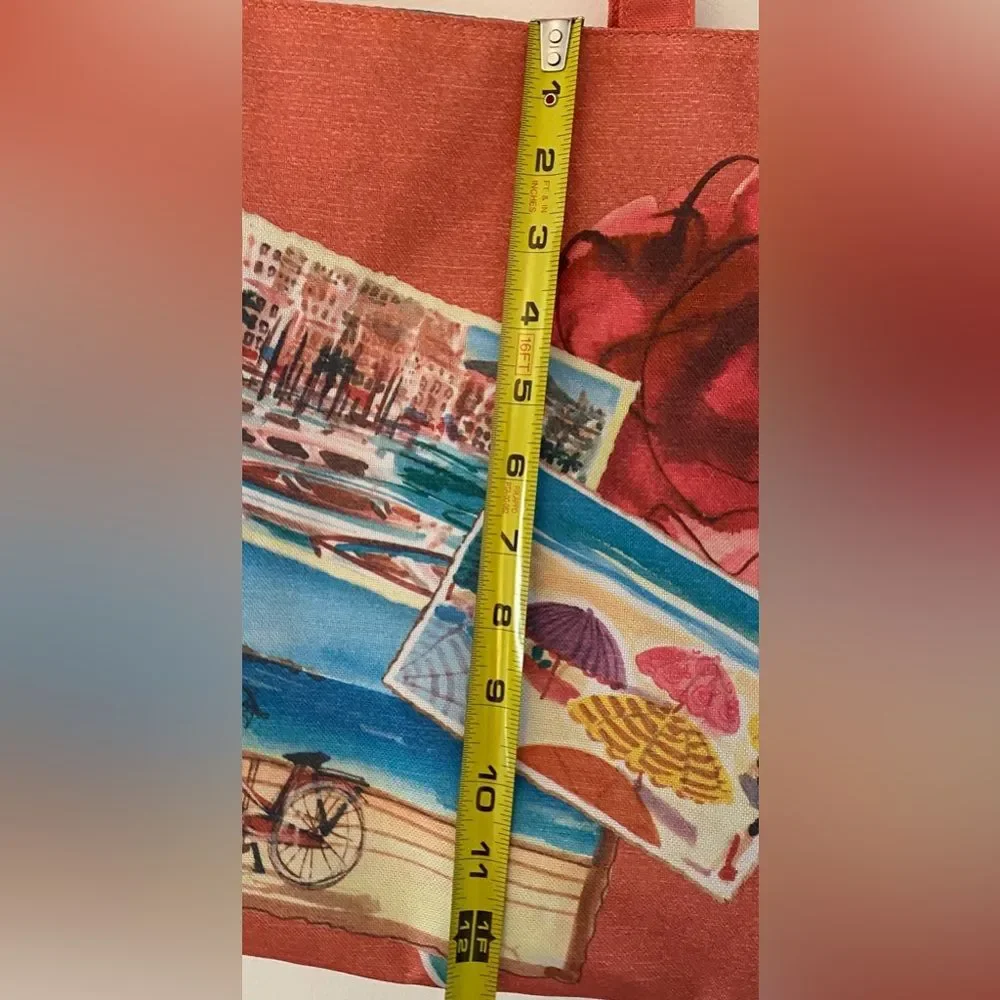 Lancôme Peach Beach Tote Bag